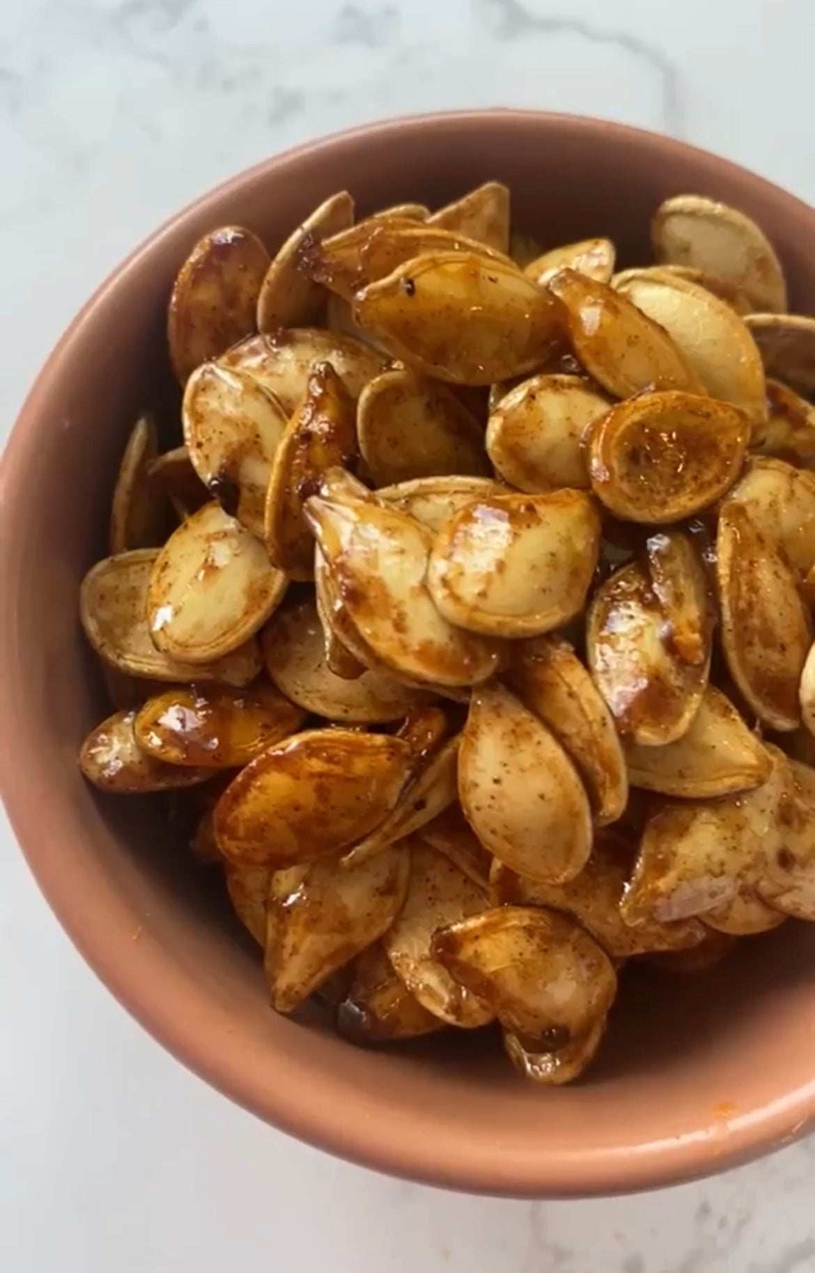 Sweet and Spicy Roasted Pumpkin Seeds