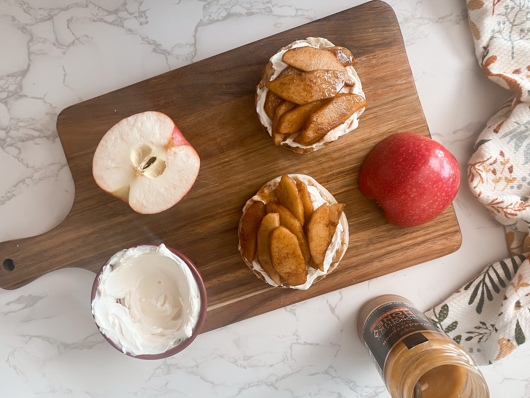 Manuka Honey Roasted Apple Toast