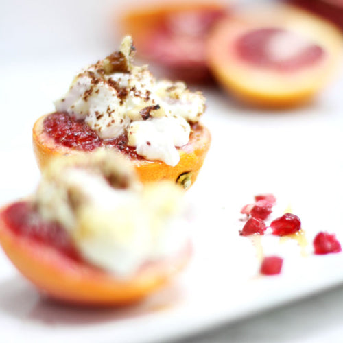 Blood Orange with Manuka Honey & Mascarpone Spread