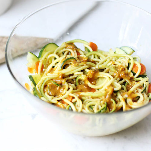 Thai Peanut Zucchini Noodles