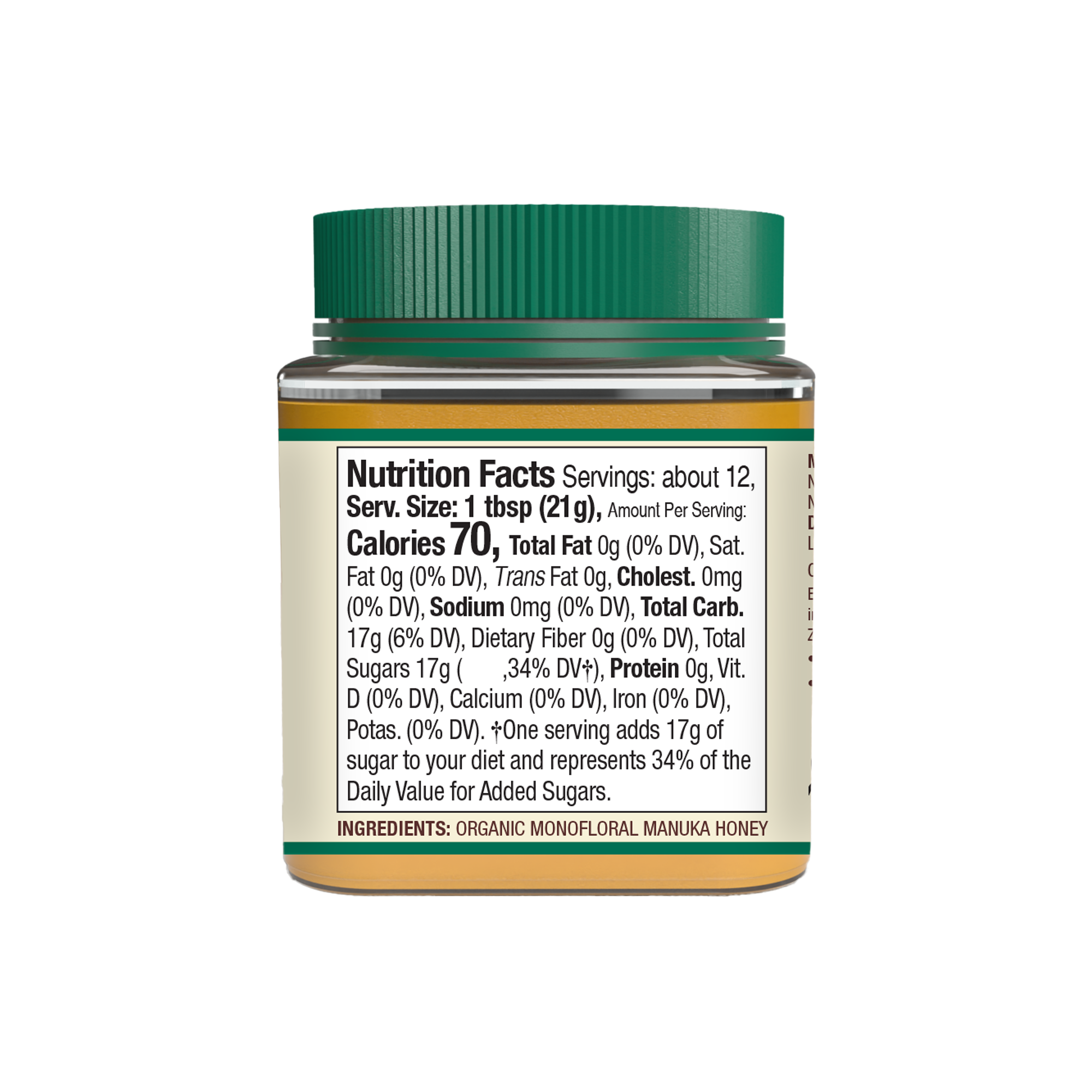 Whole Foods Market Exclusive - USDA Certified Organic Raw Manuka Honey 100+ MGO, 250g