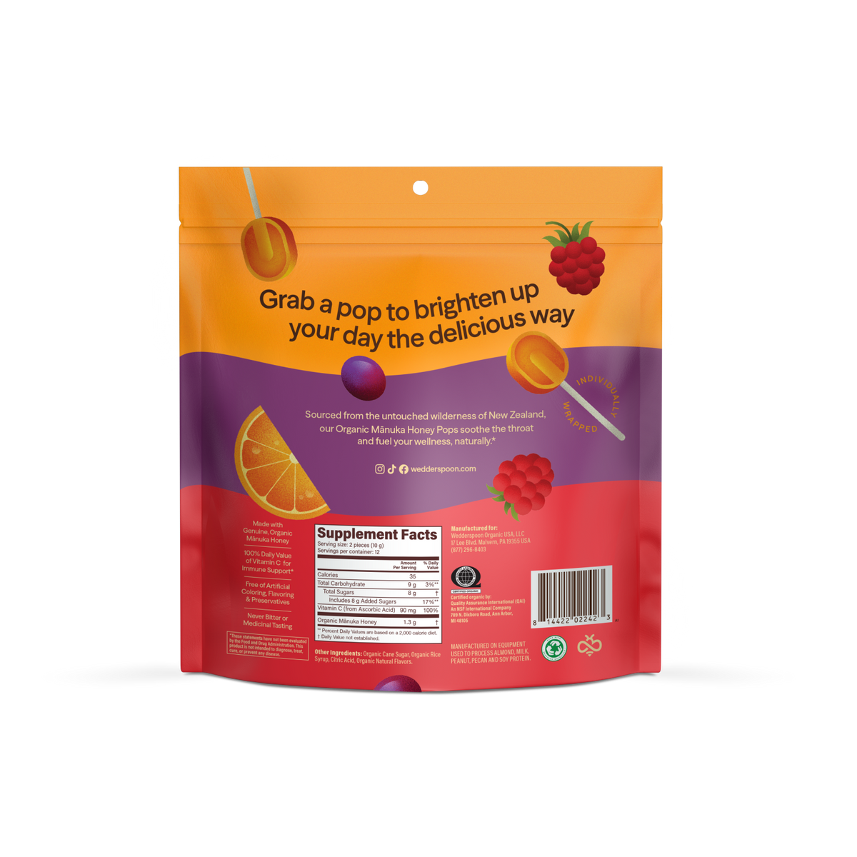 Organic Mānuka Honey Pops - Variety