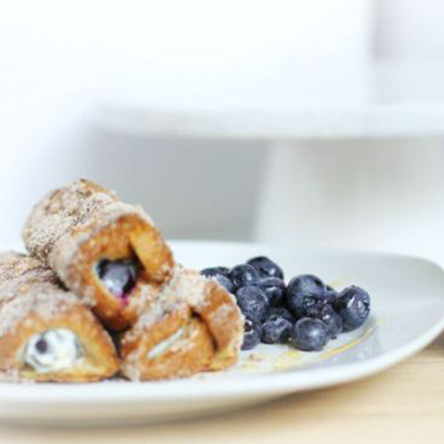 Blueberry Cream Cheese French Toast Roll-Ups