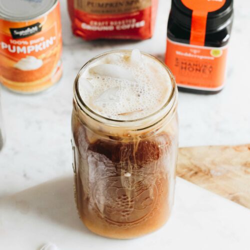 Dairy-Free Pumpkin Cold Brew with Collagen Cream