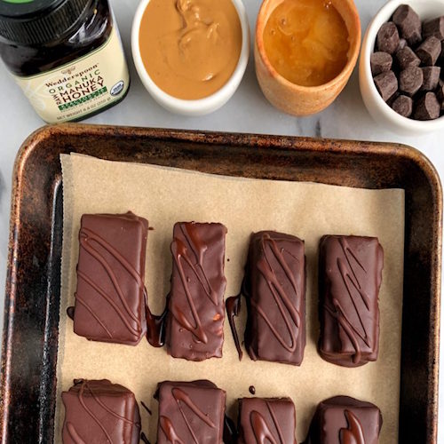 Healthy Homemade Kit Kat Bars with Manuka Honey