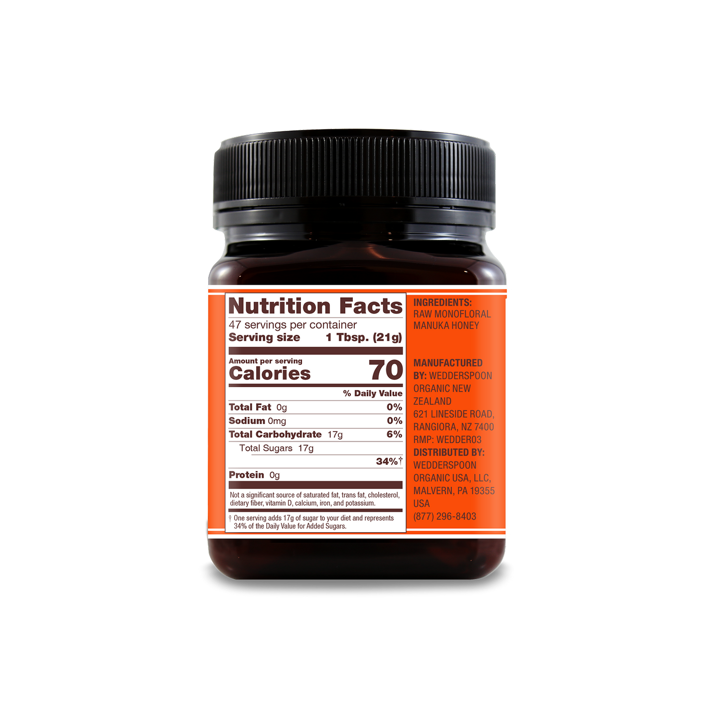 Raw Monofloral Mānuka Honey KFactor 16