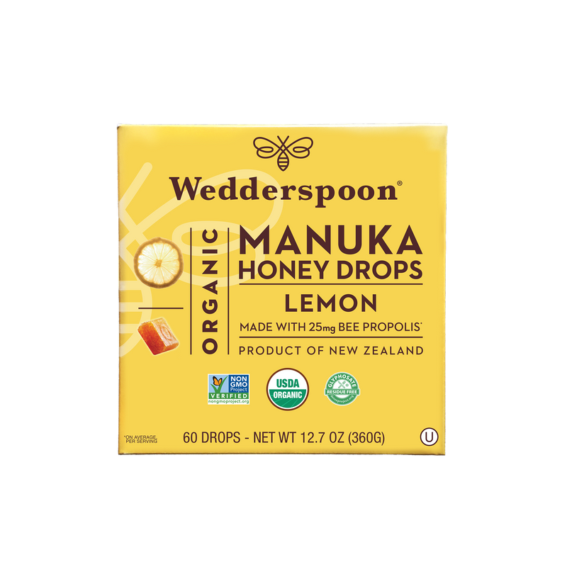 Organic Mānuka Honey Drops 60ct