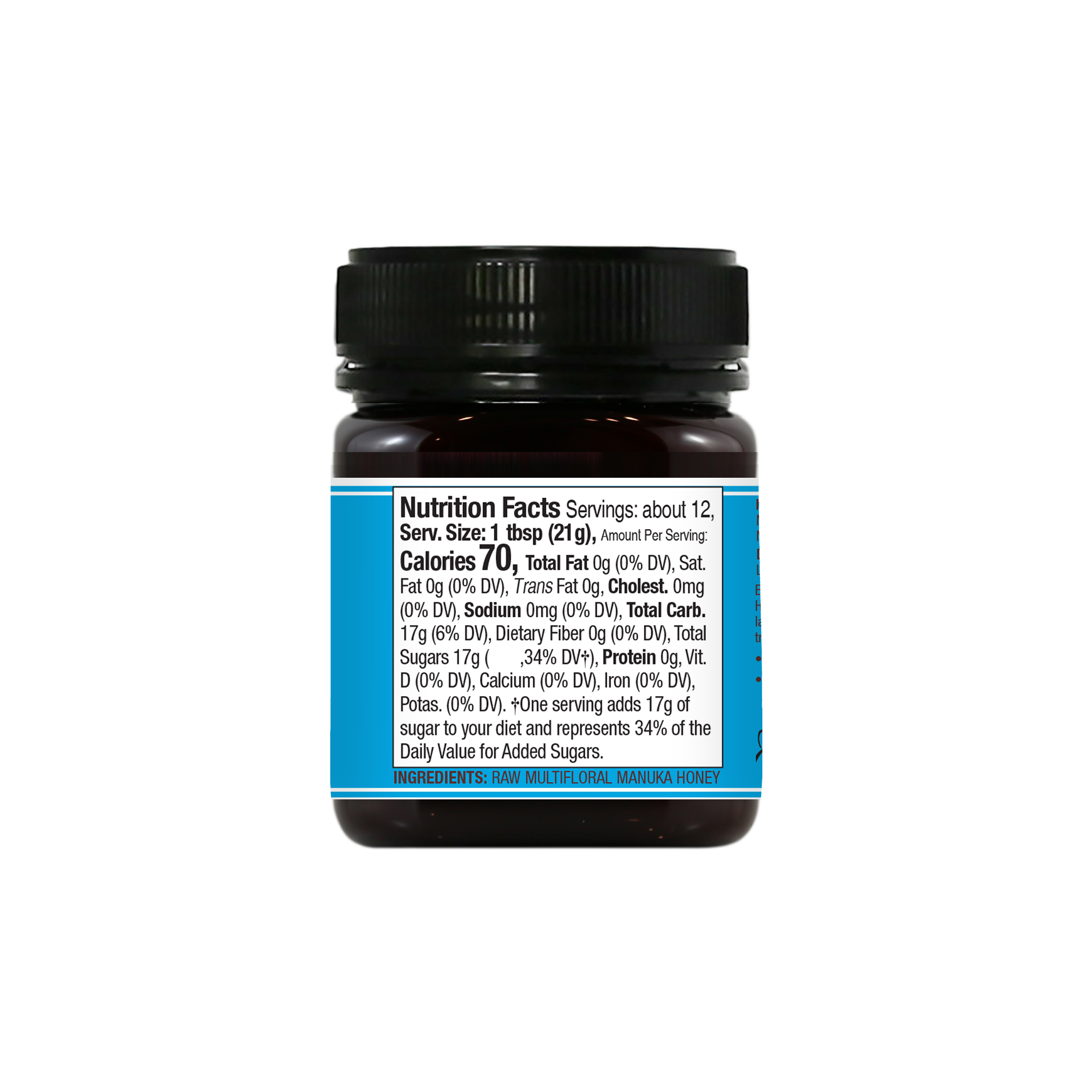 Raw Multifloral Manuka Honey MGO 50+, 250g