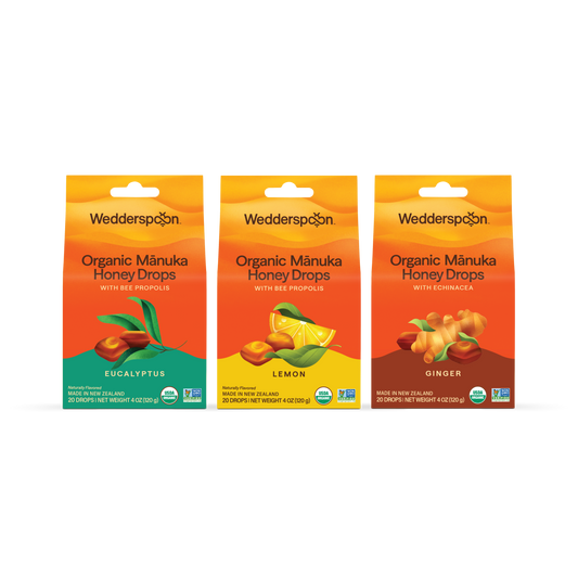 Bee Well Bundle - Variety Pack with Lemon, Ginger, and Eucalyptus flavors