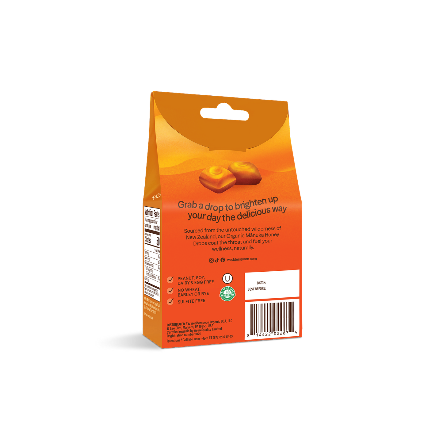 Organic Mānuka Honey Drops