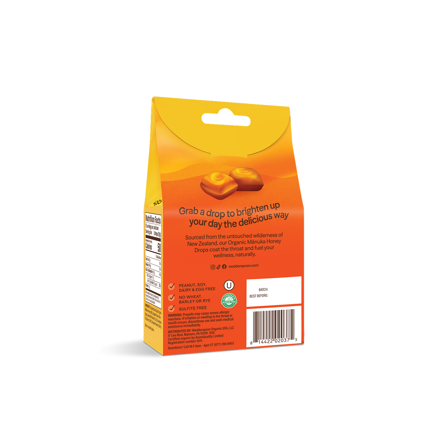 Organic Mānuka Honey Drops