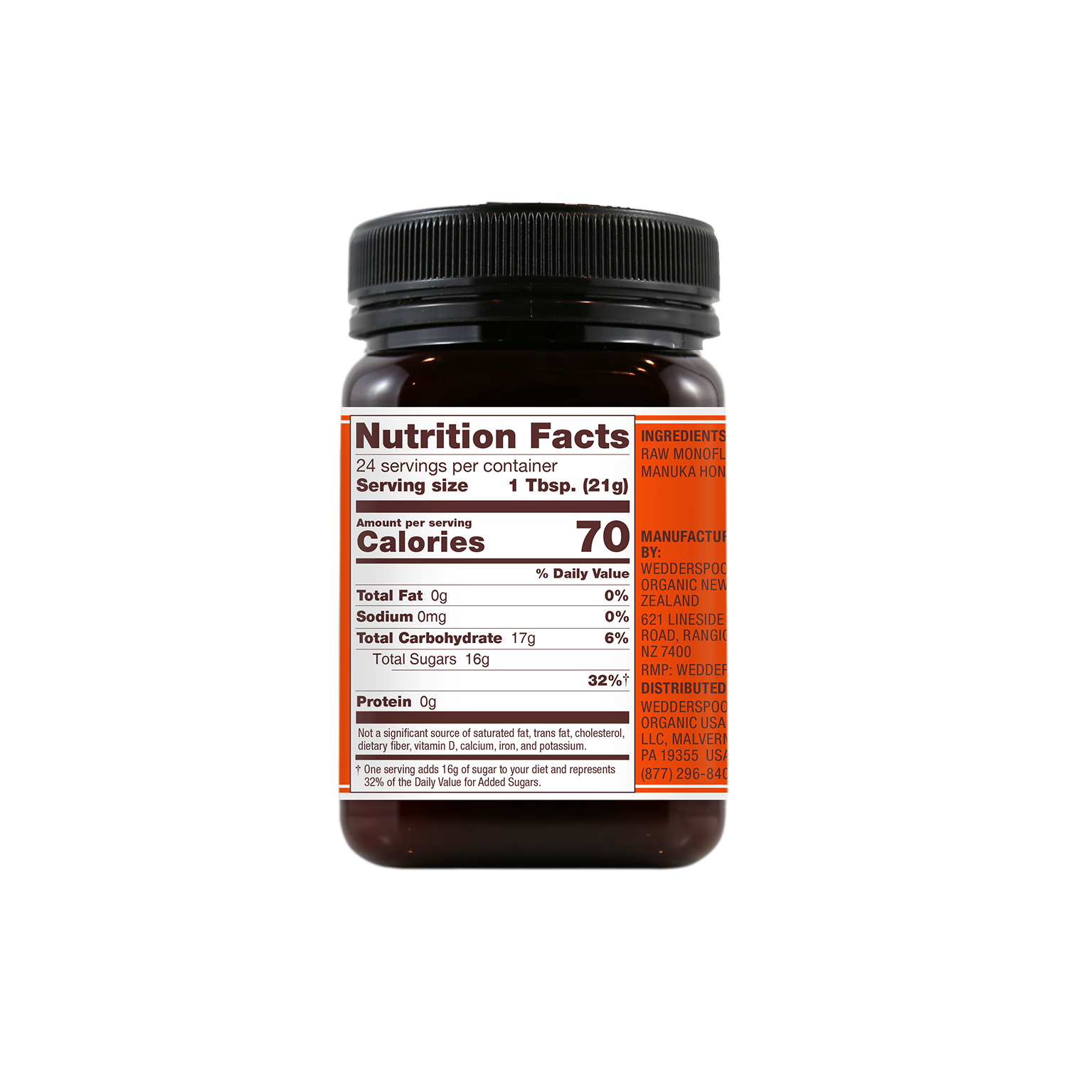 Raw Monofloral Manuka Honey KFactor 16