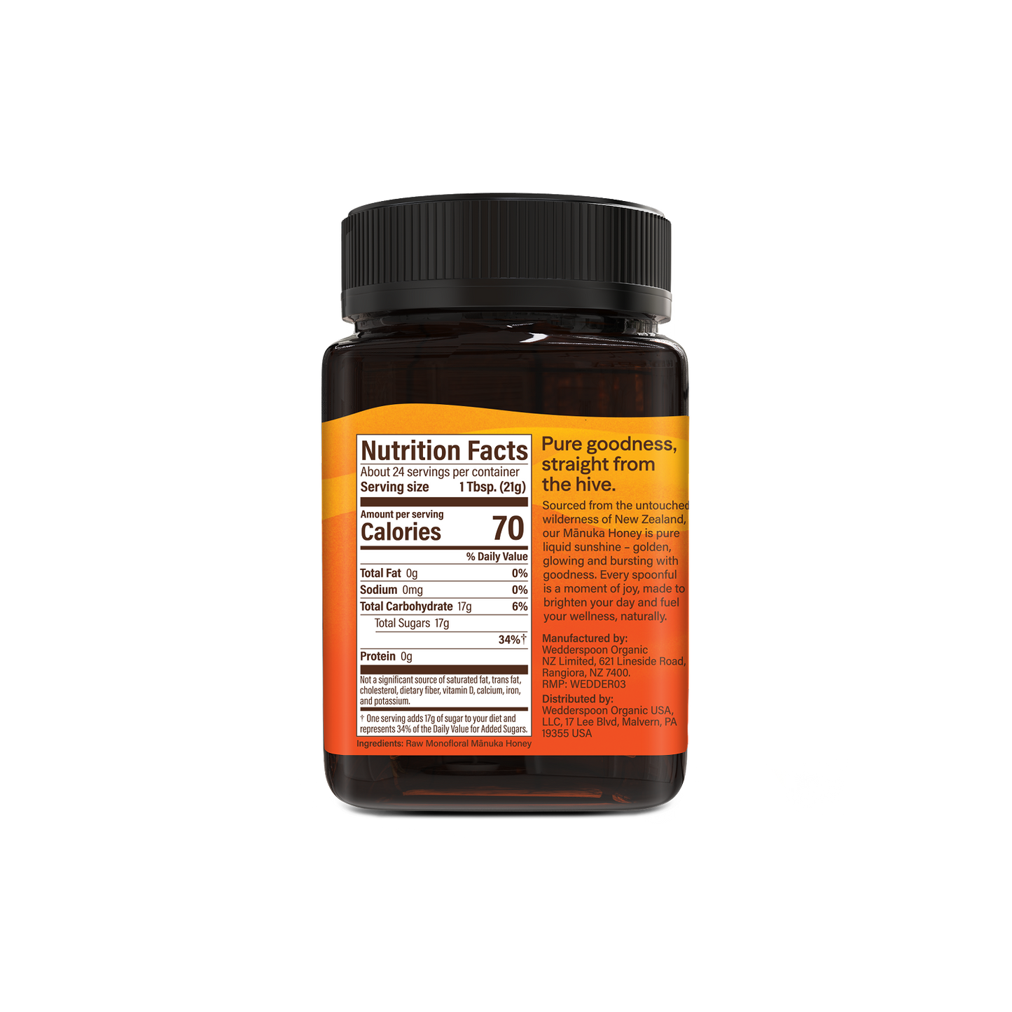 Raw Monofloral Mānuka Honey MGO 150+