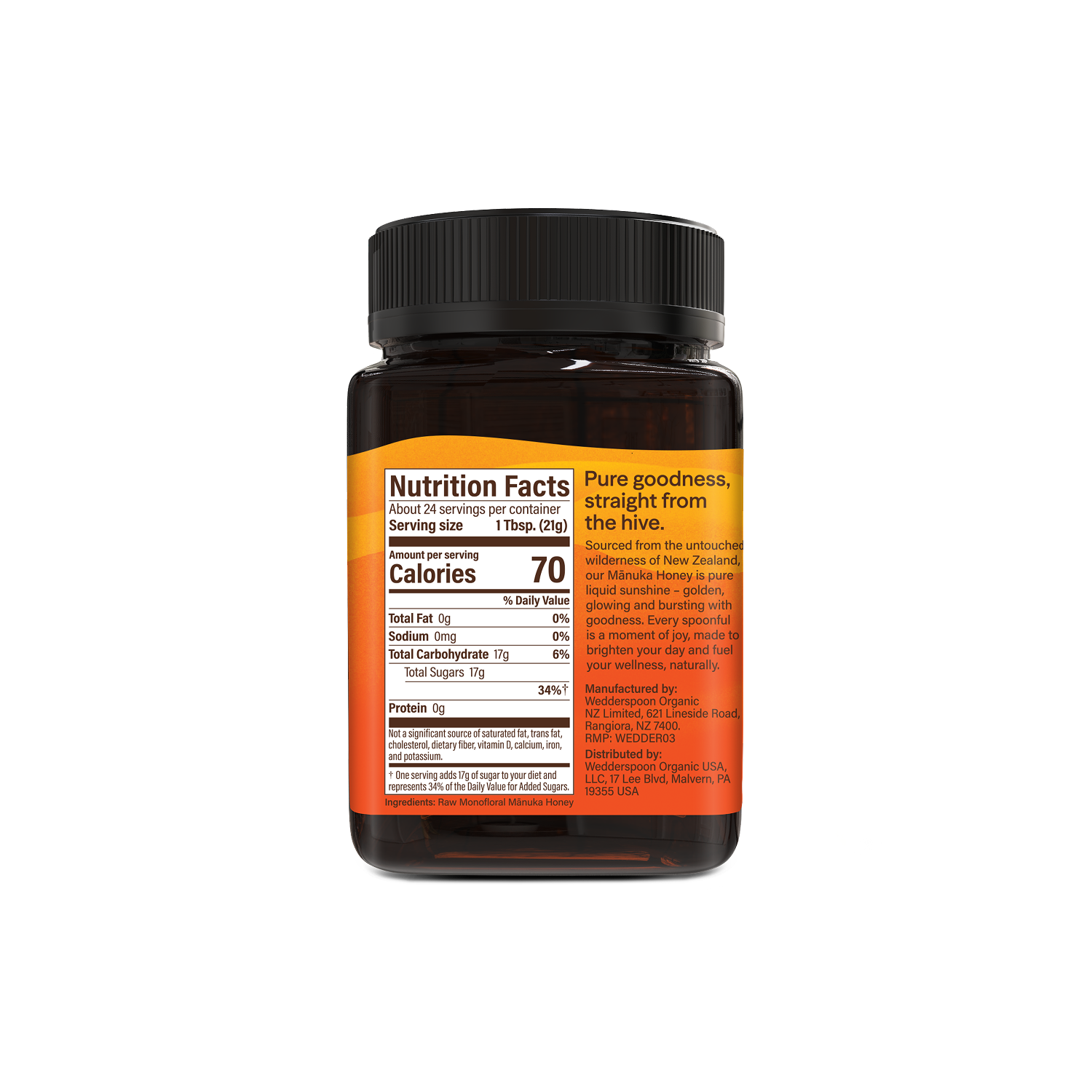 Raw Monofloral Mānuka Honey MGO 150+