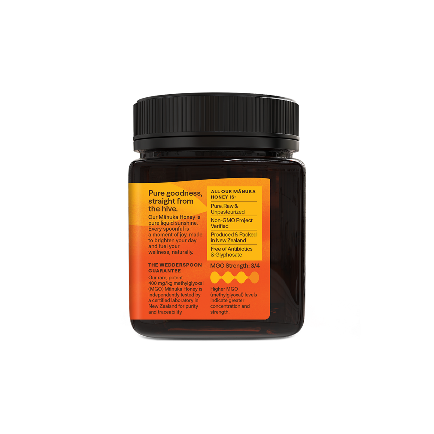 Raw Monofloral Mānuka Honey MGO 400+, 250g