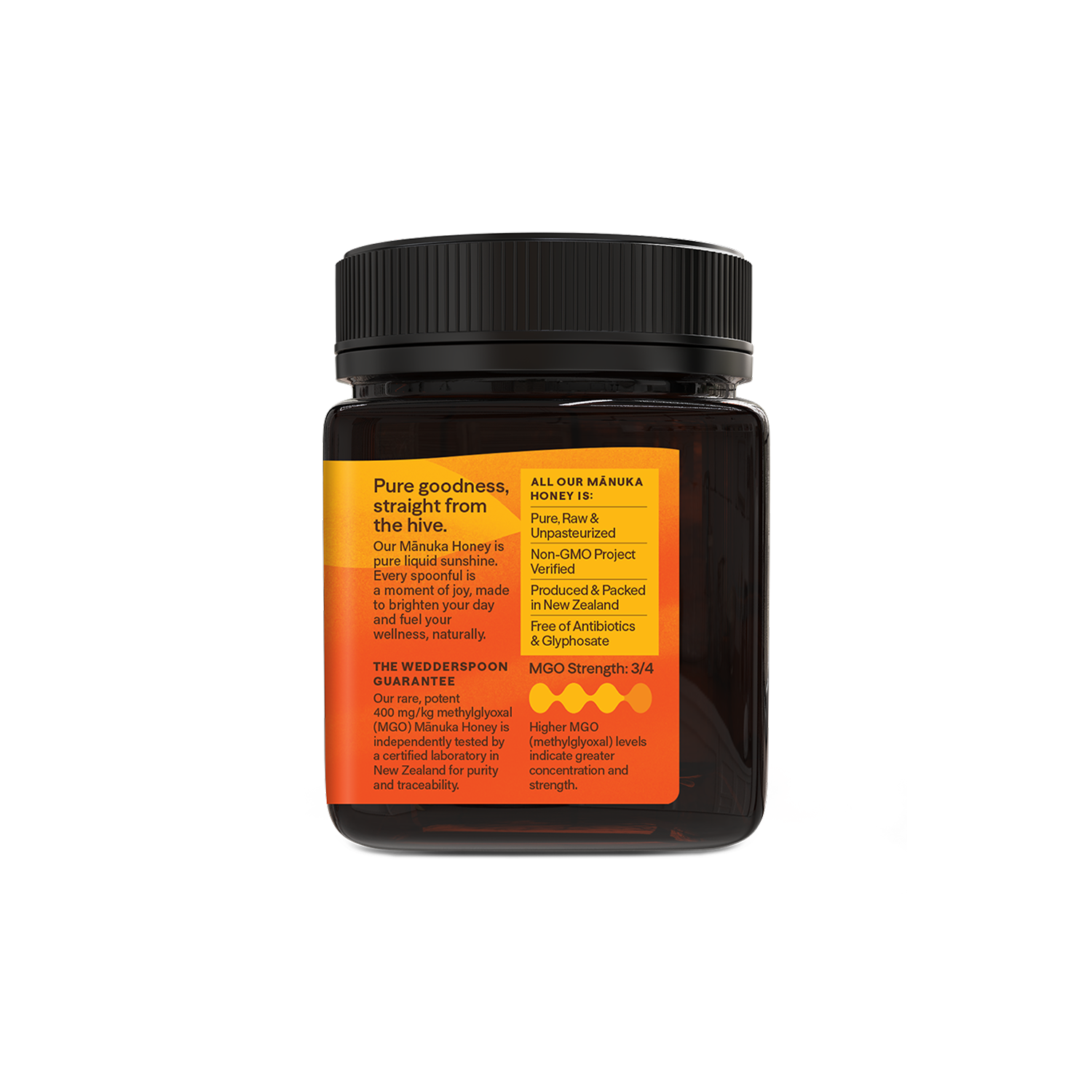 Raw Monofloral Mānuka Honey MGO 400+, 250g