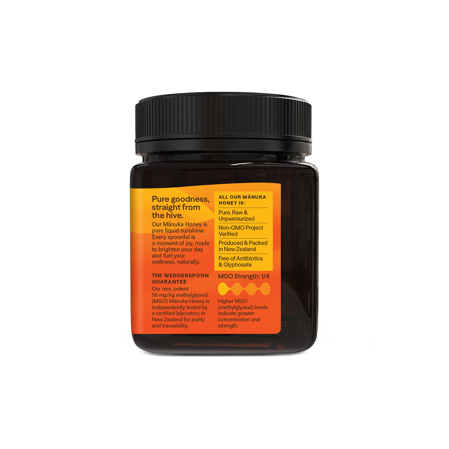 Raw Multifloral Mānuka Honey MGO 50+, 250g