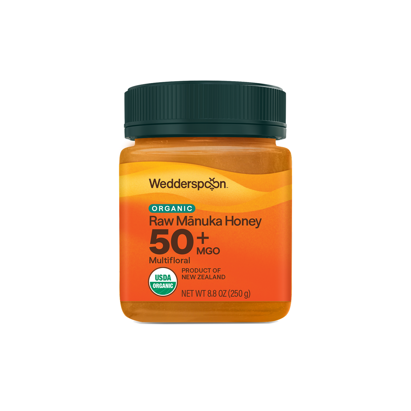 USDA Certified Organic Raw Multifloral Mānuka Honey MGO 50+, 250g