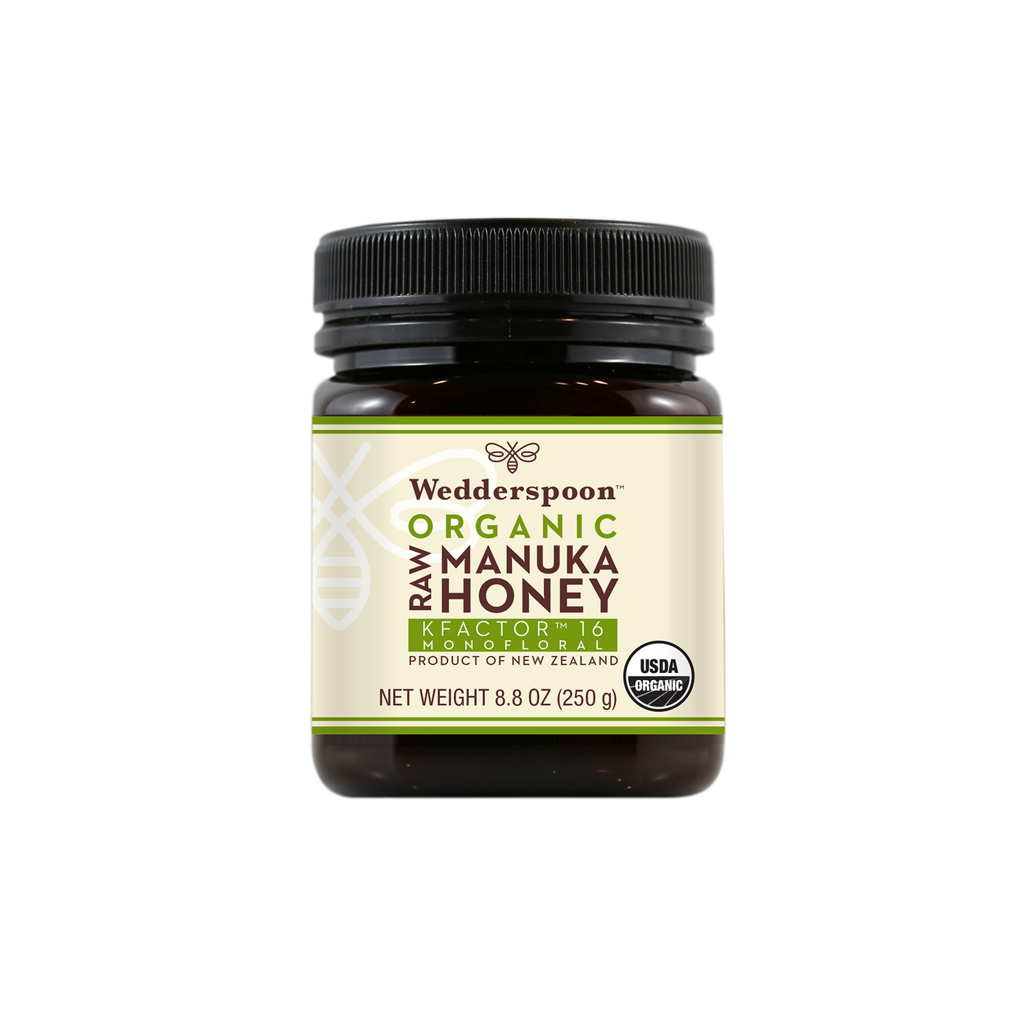 Organic Raw Monofloral Mānuka Honey, 250g/8.8oz