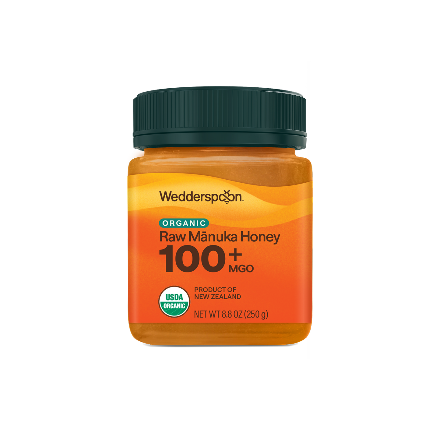 USDA Certified Organic Raw Mānuka Honey MGO 100+, 250g