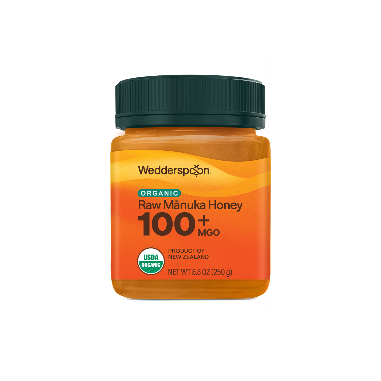 USDA Certified Organic Raw Mānuka Honey MGO 100+, 250g