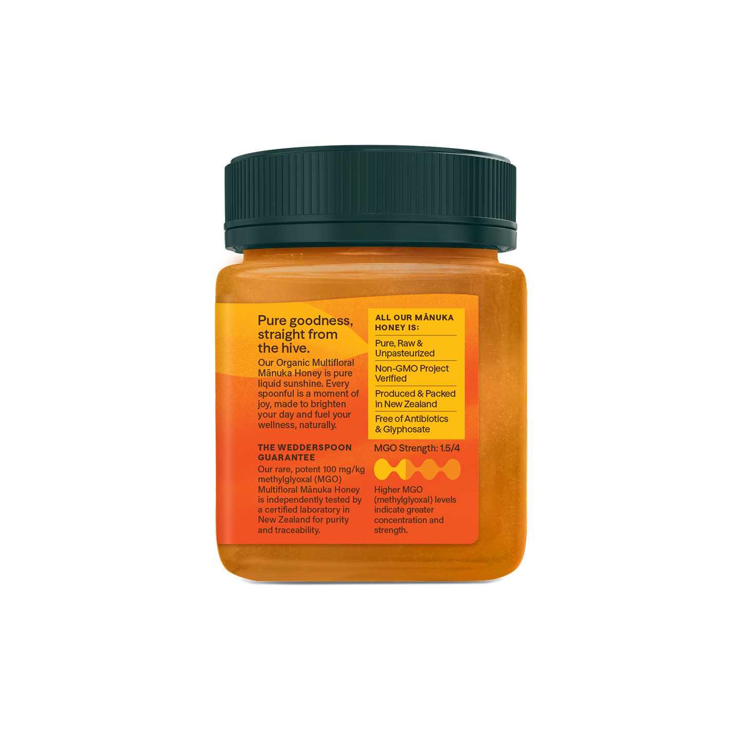 USDA Certified Organic Raw Mānuka Honey MGO 100+, 250g