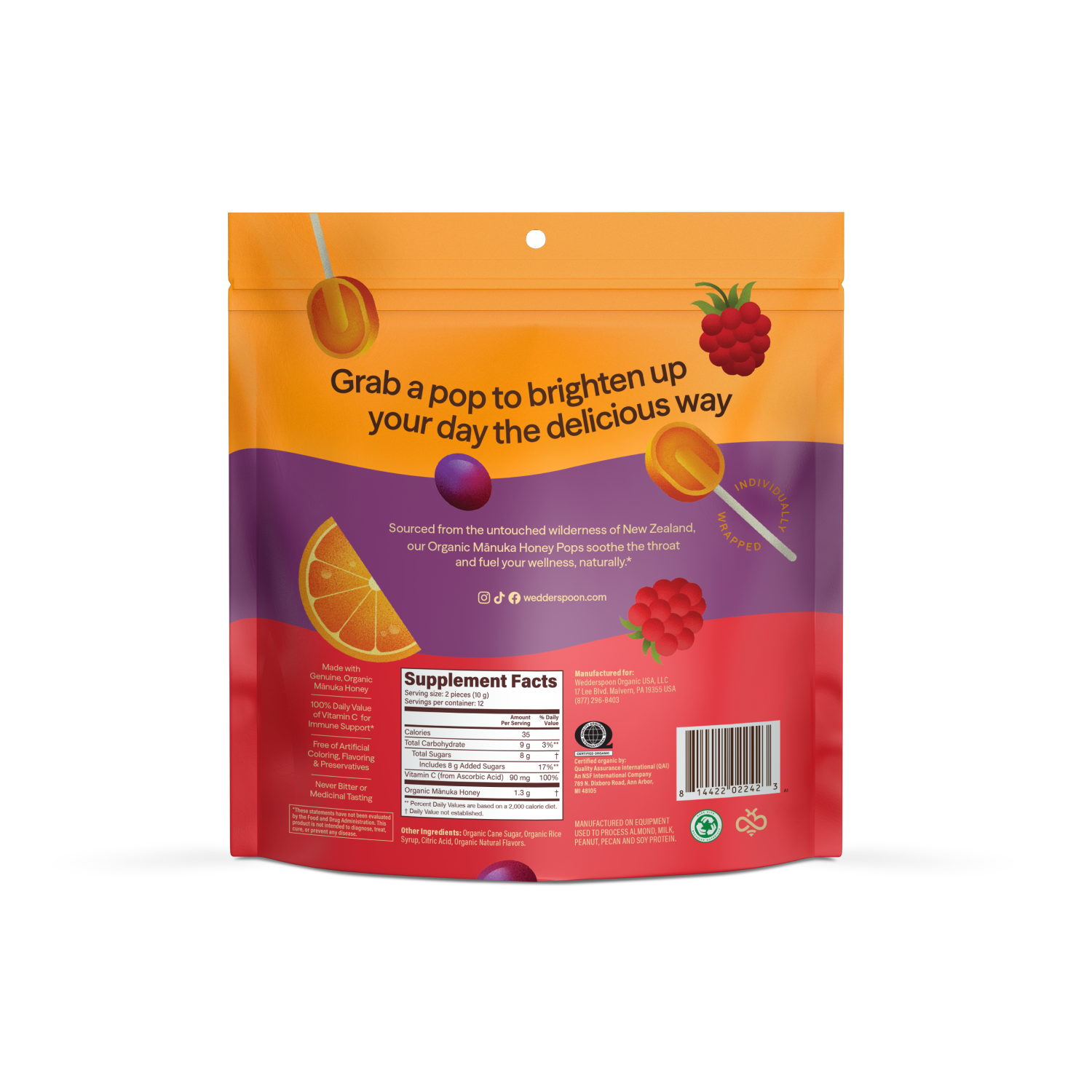 Organic Mānuka Honey Pops - Variety