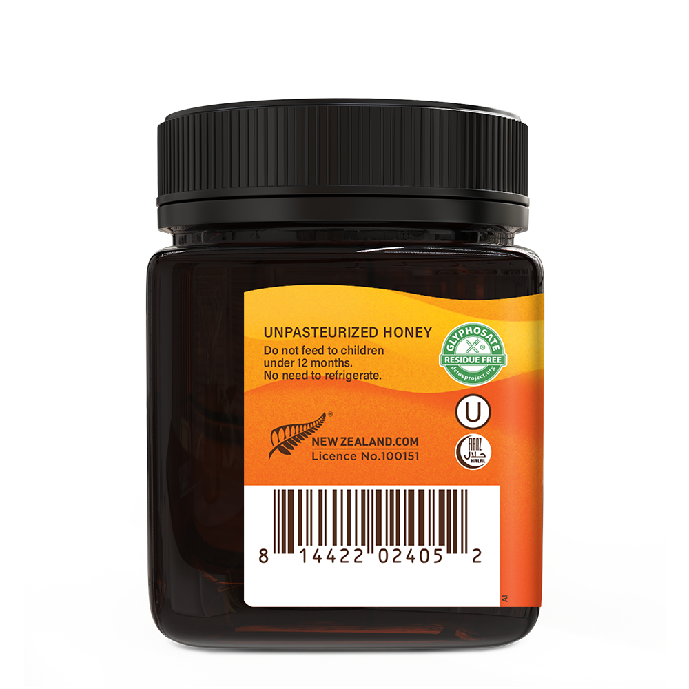 Raw Monofloral Manuka Honey 400+ MGO, 250g