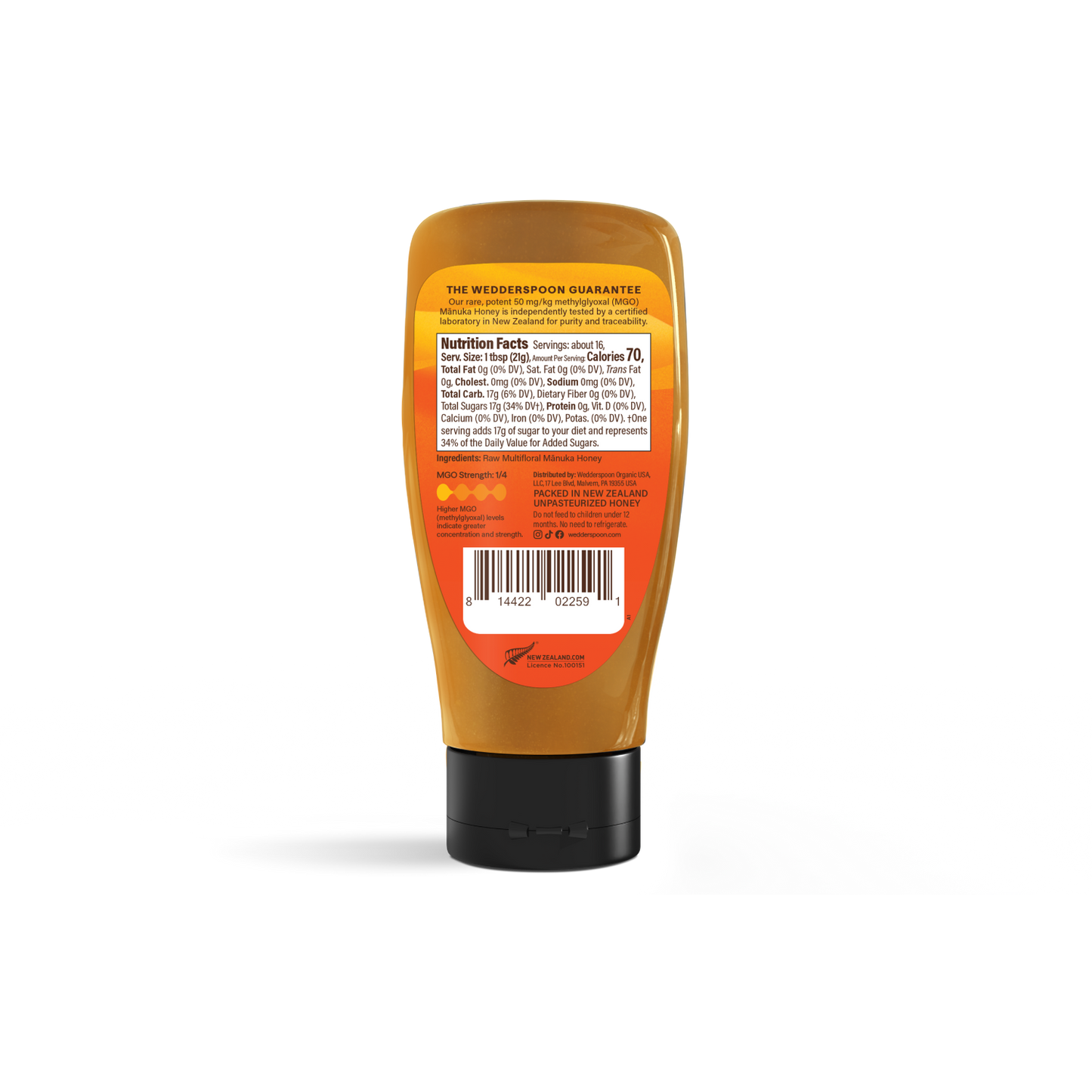 Raw Multifloral Mānuka Honey MGO 50+