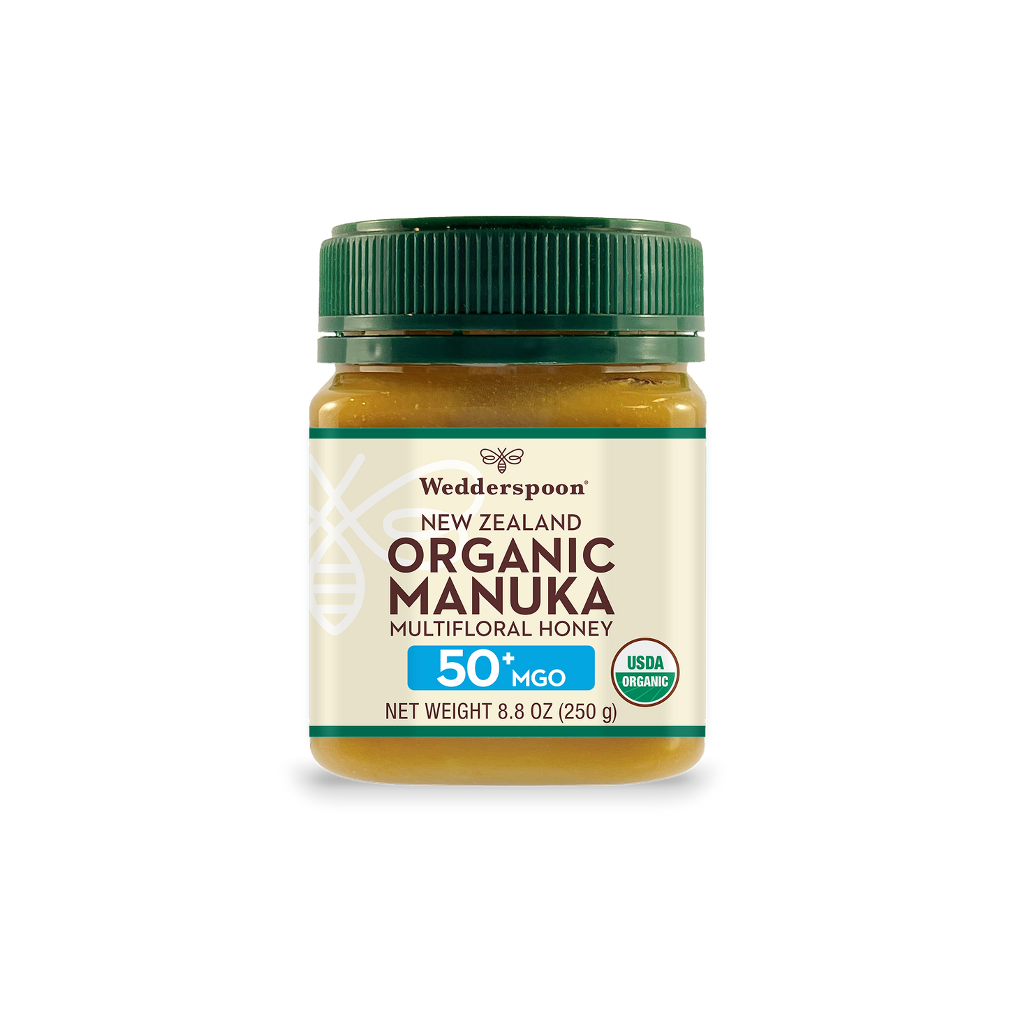 Whole Foods Market Exclusive - USDA Certified Organic Raw Multifloral Mānuka Honey MGO 50+, 250g