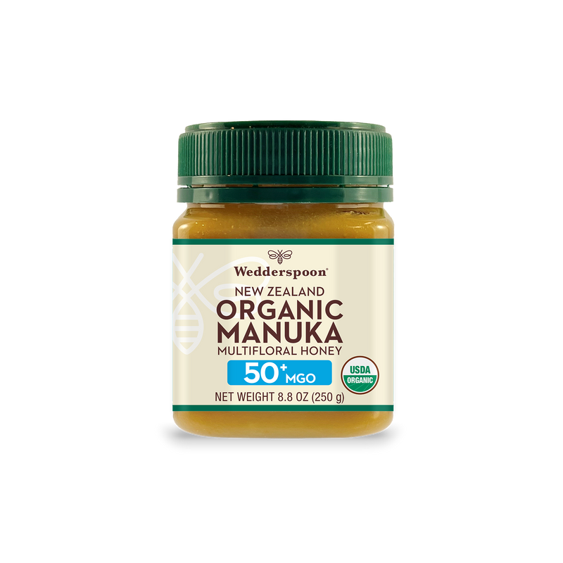 Whole Foods Market Exclusive - USDA Certified Organic Raw Multifloral Mānuka Honey MGO 50+, 250g