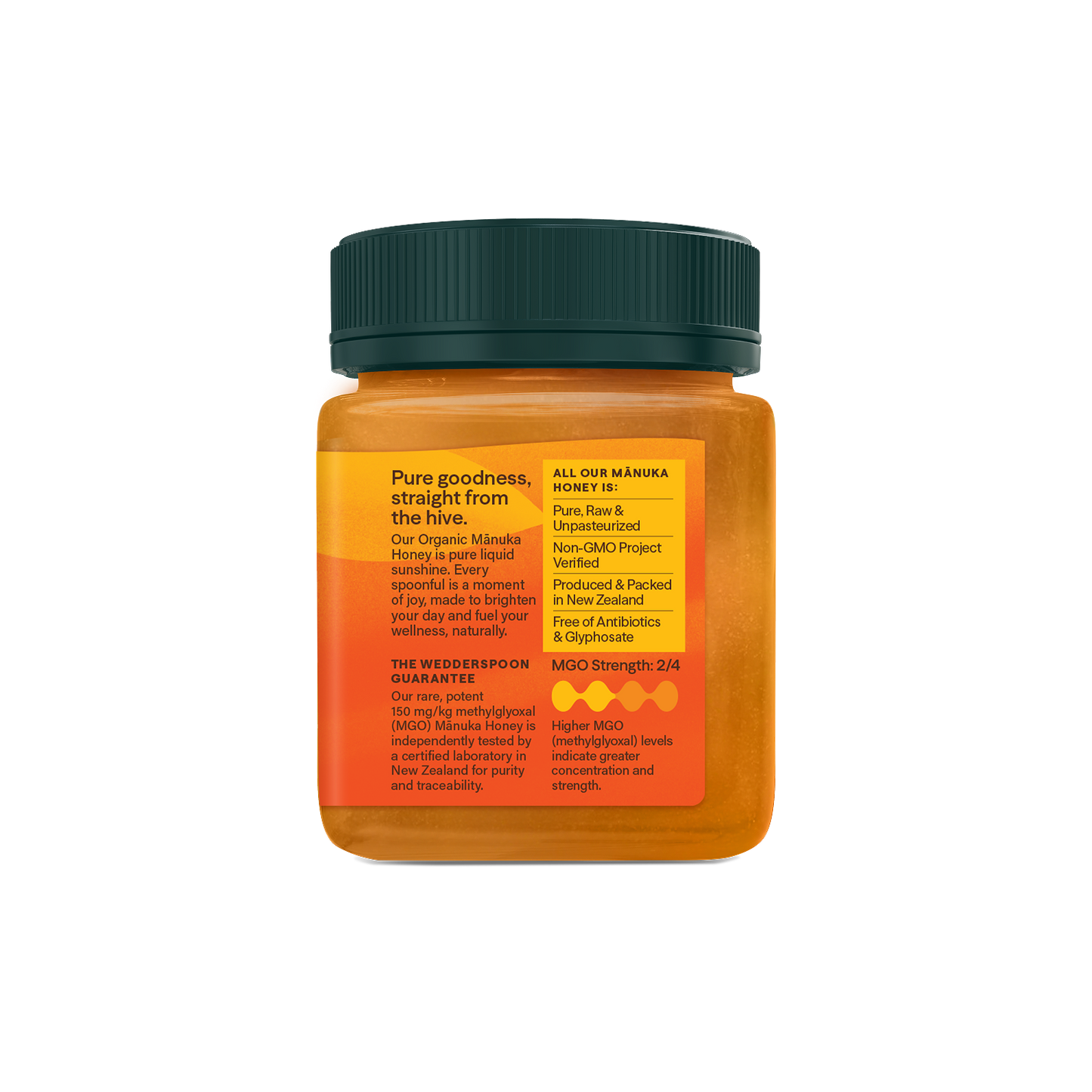 Organic Raw Monofloral Mānuka Honey, 250g/8.8oz