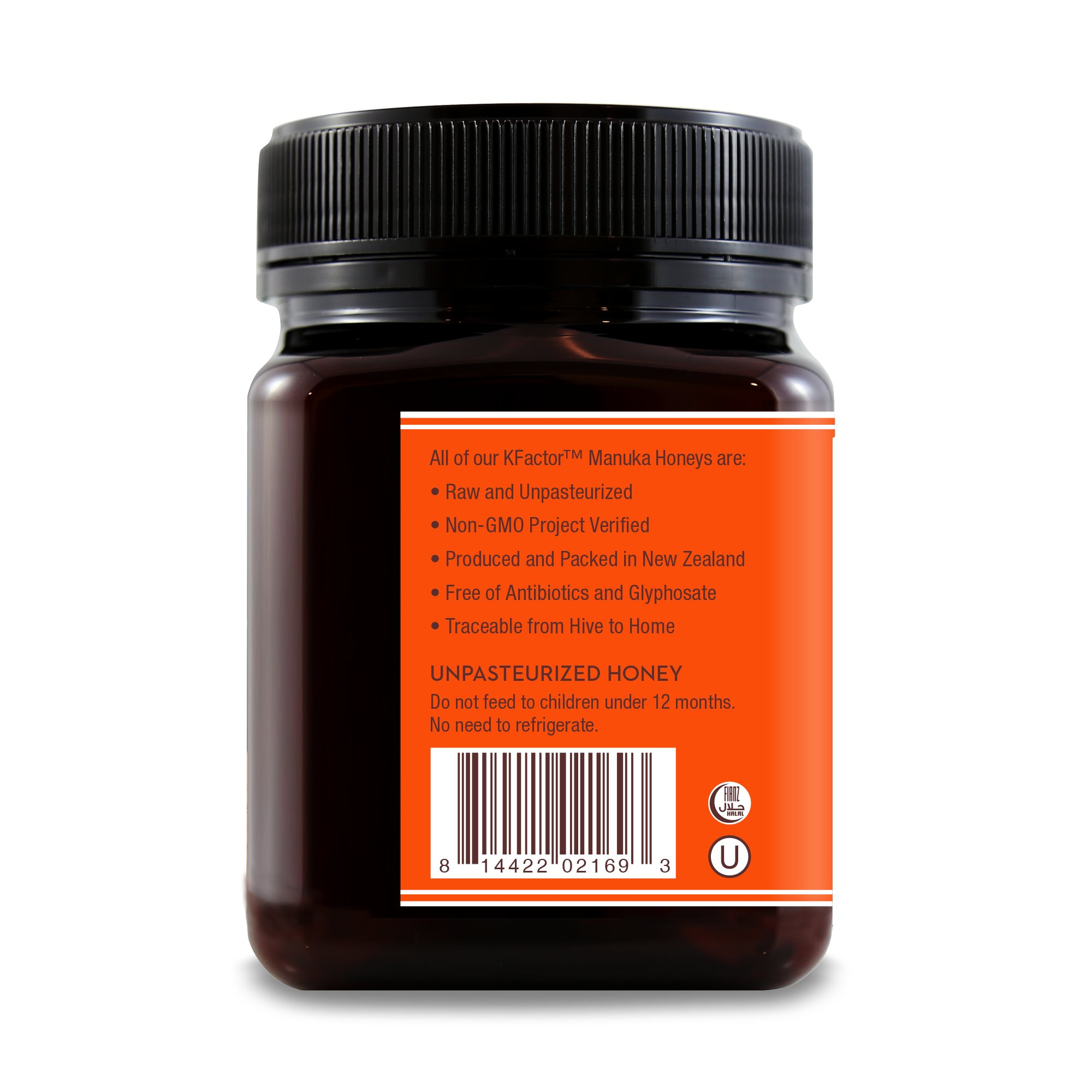 Raw Monofloral Manuka Honey KFactor 16, 1,000g, 1kg