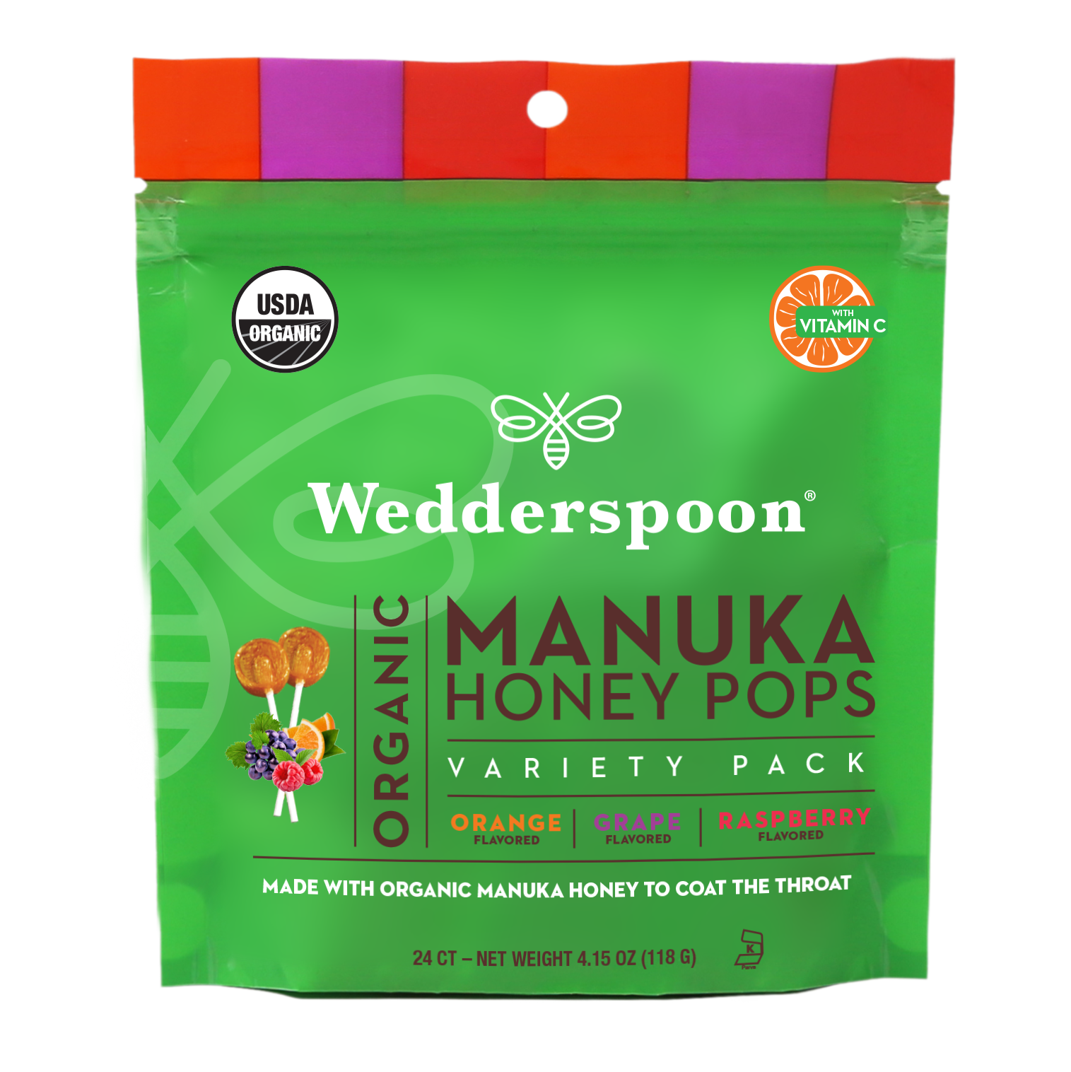 Organic Manuka Honey Pops - Variety