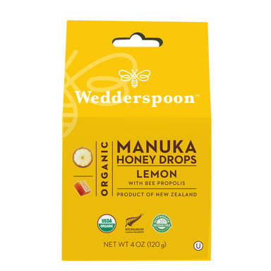 Wedderspoon Manuka Honey Drops Lemon